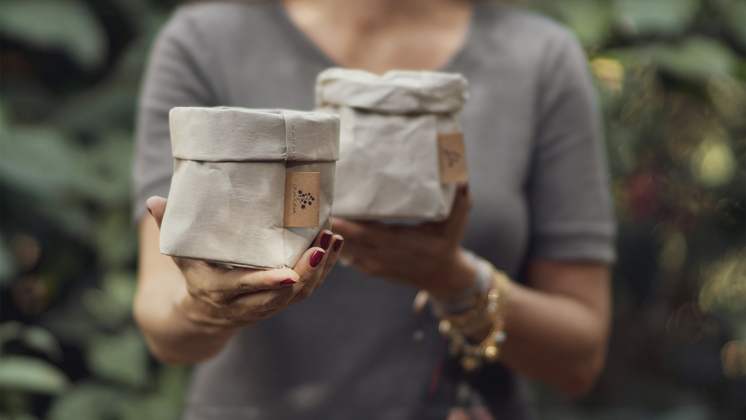 Material de papel lavável usado nos produtos Cria Casa